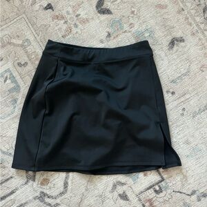 Reformation Black EcoMove mini skort